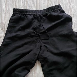 H&M black linen wide leg pants 💓